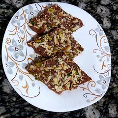 A picture of Chocolate barfi.