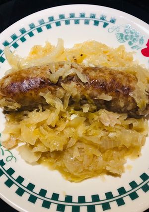 A picture of Crockpot Octoberfest 🎃Bratwurst 🌭 🎃.