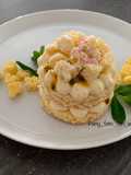 Mini cake mimosa, namelaka al limone e passion fruit