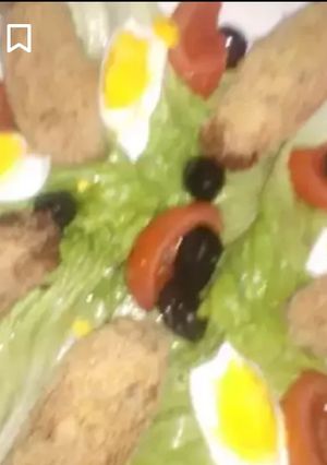 صورة لوصفة سلطة با اصابع الشفلور