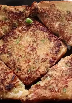 मलाई ब्रेड पिज़्ज़ा (malai bread pizza recipe in Hindi) रेसिपी मुख्य फोटो