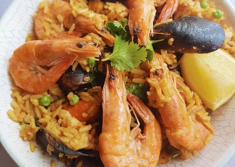 Simple Way to Make Homemade Seafood Paella