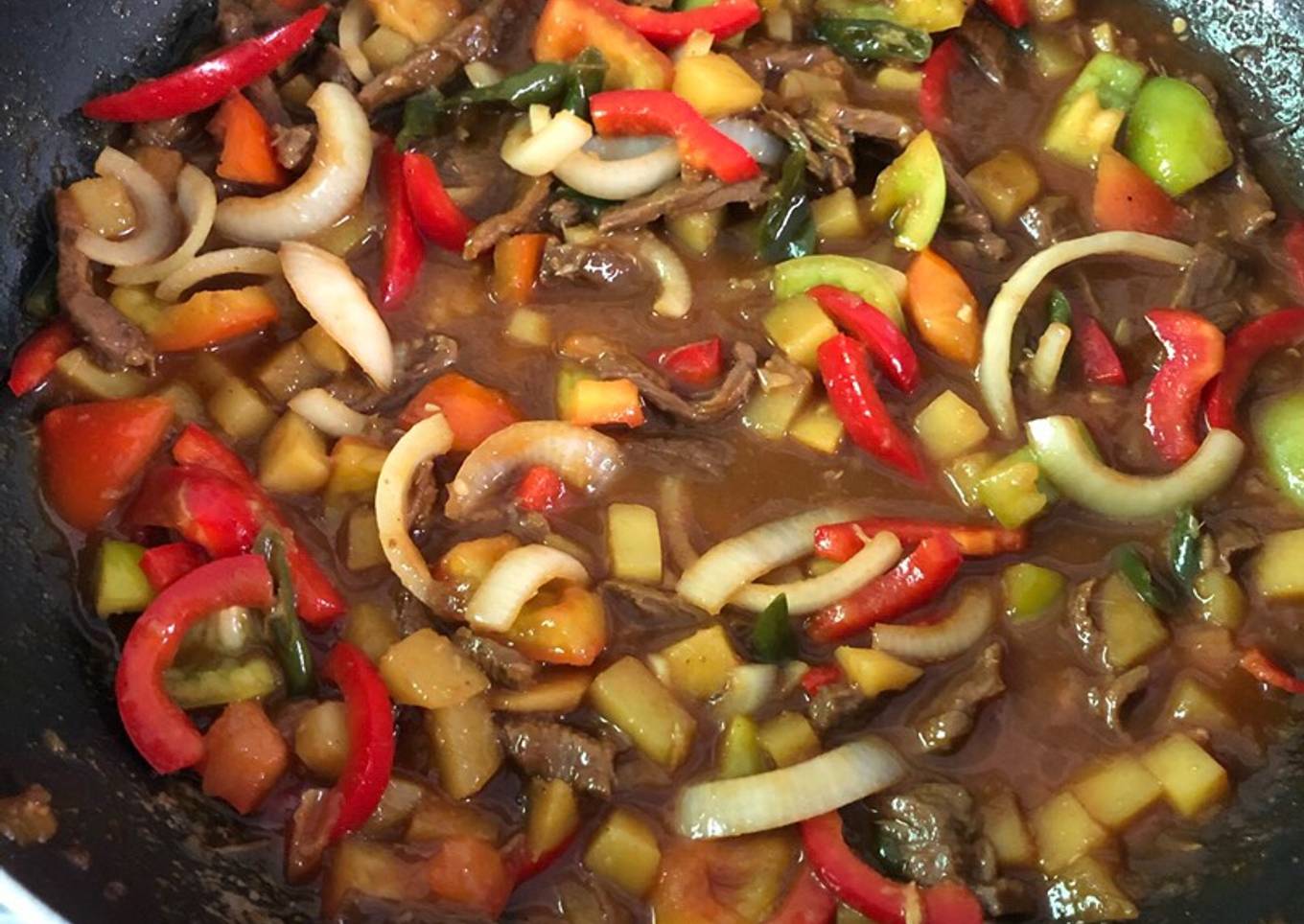 Daging Sapi Rica Rica Ala Resto