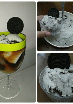 Foto resep Oreo Ice Cream With Soda Drink