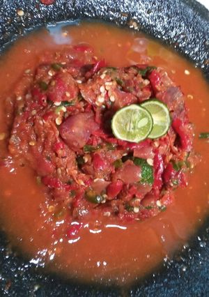 Foto resep Sambal dadak jeruk limo