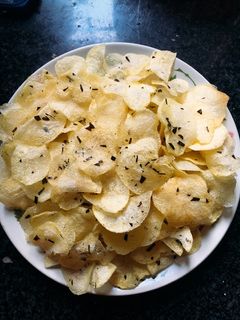 Hình của món Snack khoai tây - rong biển.