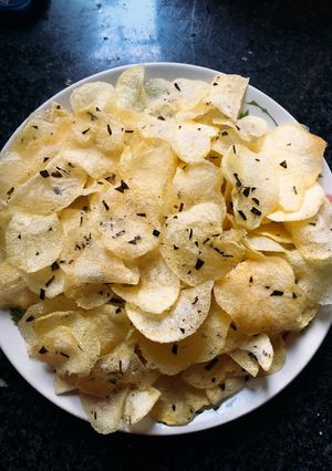 Hình của món Snack khoai tây - rong biển.