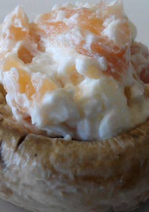 Foto principal de Champiñones de salmón y queso