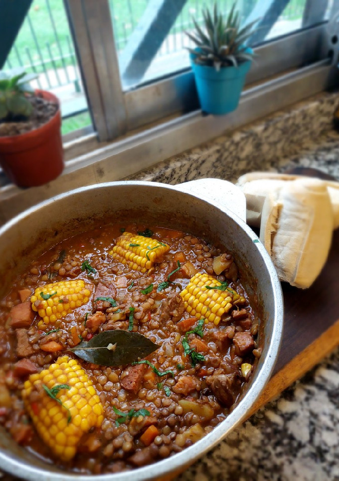 Una foto de Guiso de lentejas