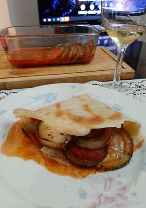 Una foto de Crepes de Ratatouille