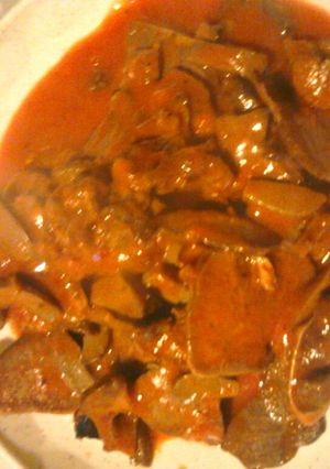 Sertés belsőséges ragu recept fotója