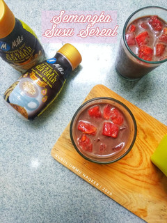 Foto resep 23. Semangka Susu Sereal