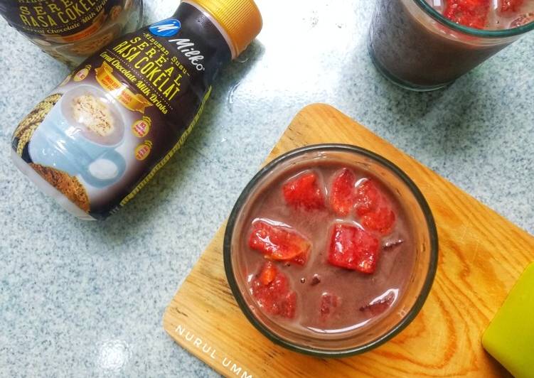 Resep 23. Semangka Susu Sereal yang Menggugah Selera