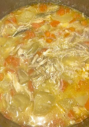 Una foto de Sopa de pollo