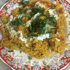 A picture of Creamy tomato and ginger rice.