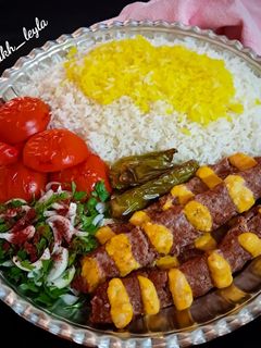 عکسی از دستور کباب کوبیده نگین دار