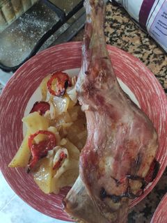 Una foto de Cordero al horno