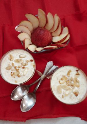 A picture of Apple kheer.