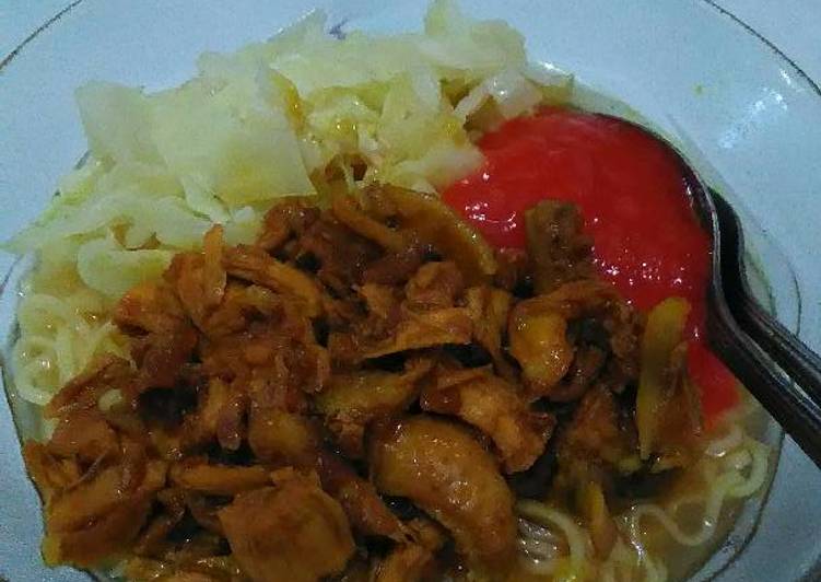 Cara Gampang Menyiapkan Mie Ayam homemade recook, Enak Banget