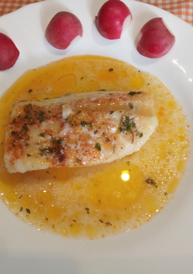 Una foto de Bacalao al pimentón al Microondas al horno o Freidora de aire tú eliges