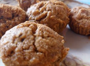 Una foto de Muffins de pera