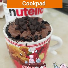 A picture of Nuttela chocolate mug cake !.