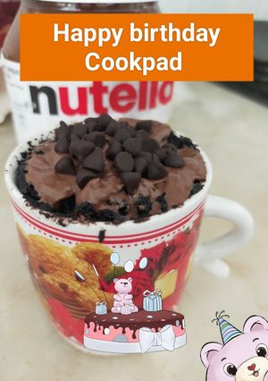 A picture of Nuttela chocolate mug cake !.