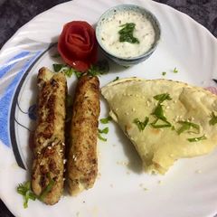 A picture of Chicken seekh kabab.