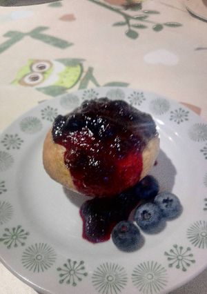 Áfonyás muffin recept fotója