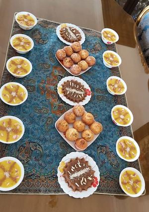 عکسی از دستور شله زرد