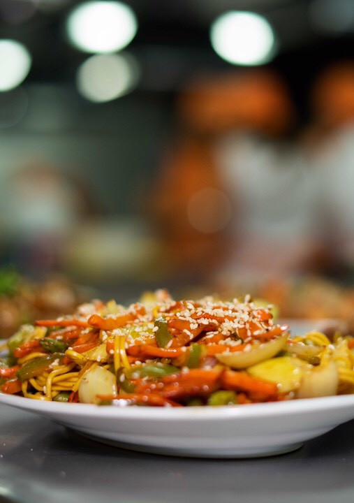 Una foto de Low Mein de vegetales