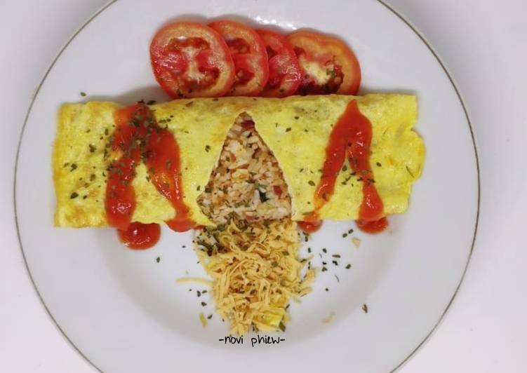 Resep Omurice Keju Yang Gurih