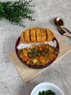 Foto resep Tofu Katsu With Beef Curry