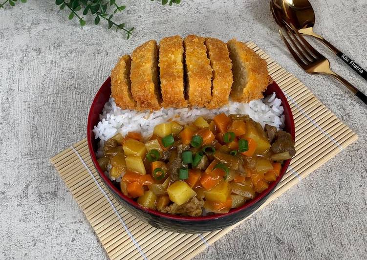 Tofu Katsu With Beef Curry