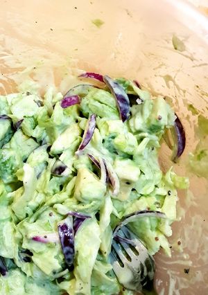 A picture of Yogurt Avocado Salad.