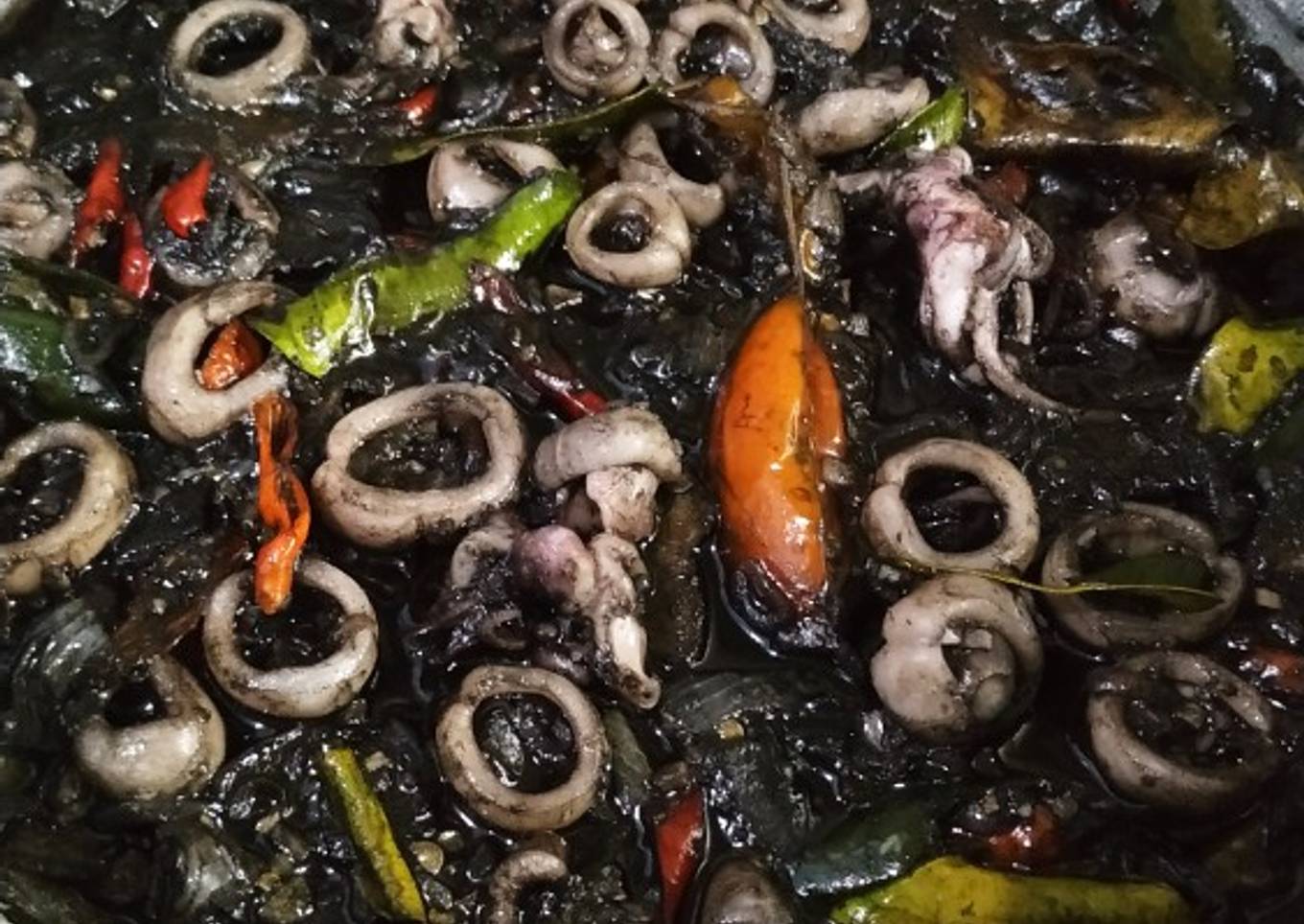 Cumi hitam goreng atau #dapuraina