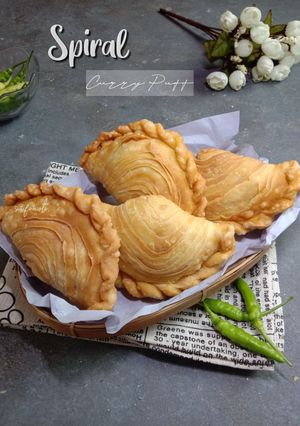 Foto resep Spiral curry puff