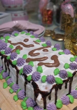عکسی از دستور کیک با روکش خامه 🍰