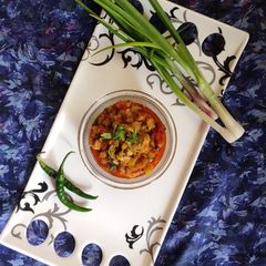 A picture of Bottle gourd bhartha.