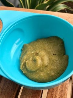 Foto resep Mpasi 6 bulan gurame, wortel, nasi, bayam, tomat