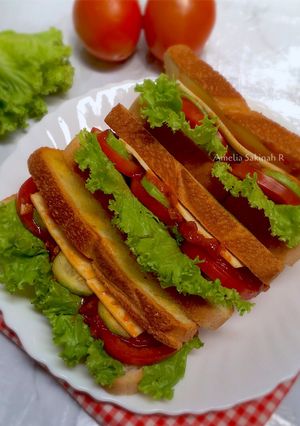 Foto resep Bolognese Vegetables Sandwich