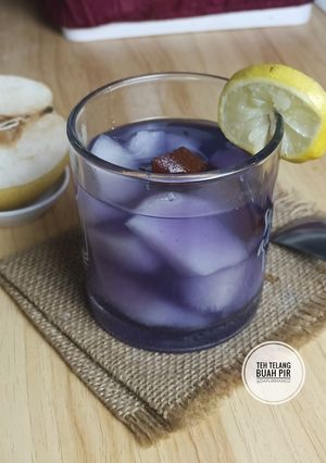 Foto resep Wedang Teh Telang Buah Pir