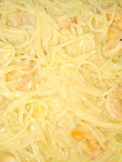 صورة لوصفة معكرونه بالجمبري