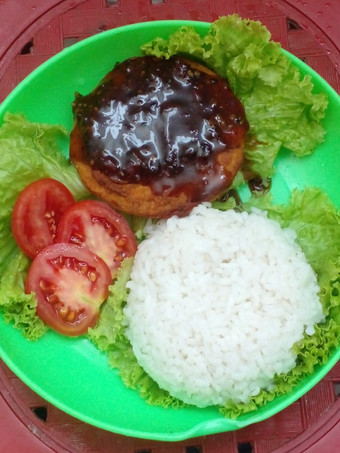 Resep Steak Tempe saos lada hitam Anti Gagal