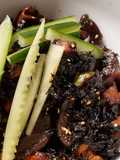 Black Bean Paste Chicken and Vegetables. Jajangmyeon (Keto)
