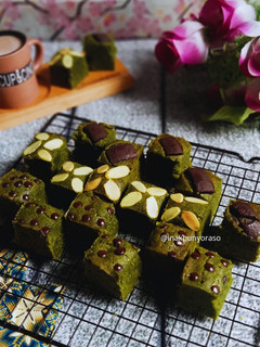 Foto resep Green Tea Fudgy Brownies