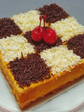 Cara Sederhana Membuat Resep  Bolu Jadul Coklat Keju (Bisa jadi base cake ultah) yang Enak Banget, Bisa Manjain Lidah