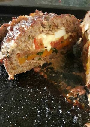 Una foto de Pan de carne relleno rapidísimo