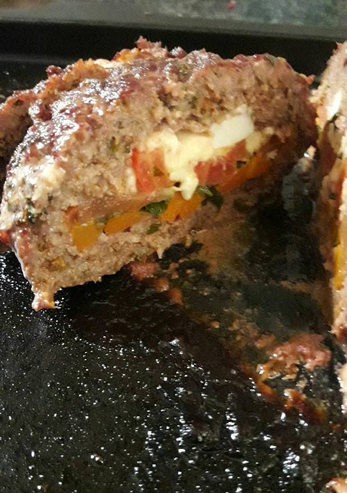 Una foto de Pan de carne relleno rapidísimo