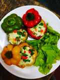স্টাফেড  ক্যাপ্সিকাম (stuffed capsicum / Bell pepper stuffed recipe in Bengali)